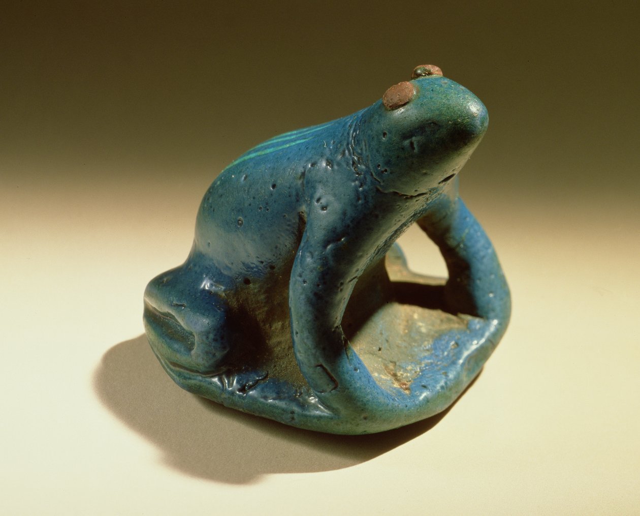 Frog, New Kingdom, ca 1390-53 f.Kr. (fajans) av Egyptian 18th Dynasty