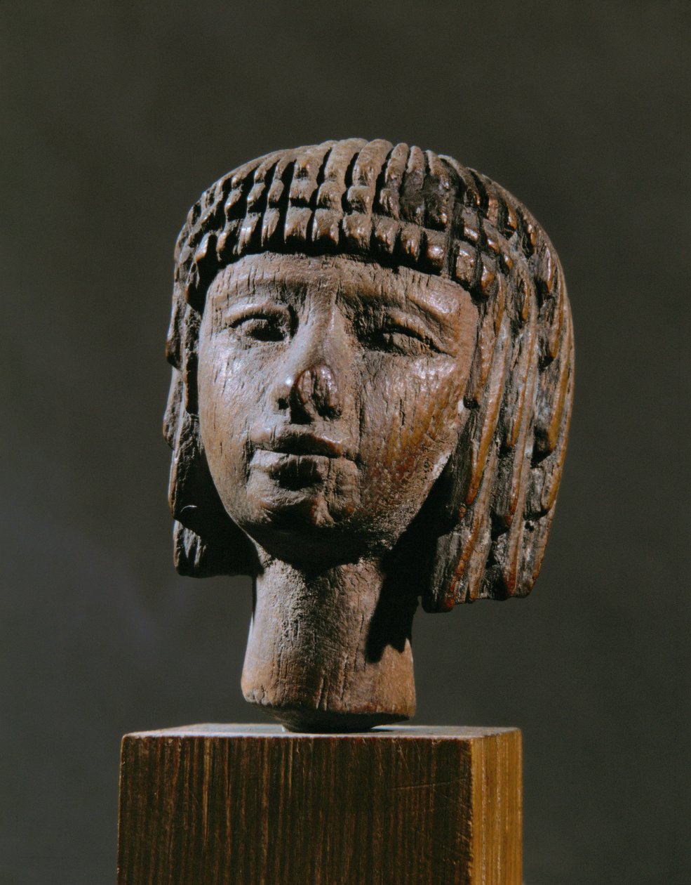 Huvud av en simmerska av Egyptian 18th Dynasty