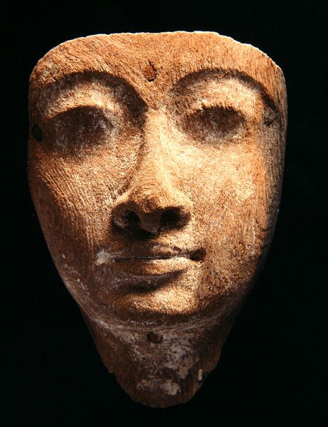 Mask, New Kingdom (trä) av Egyptian 18th Dynasty