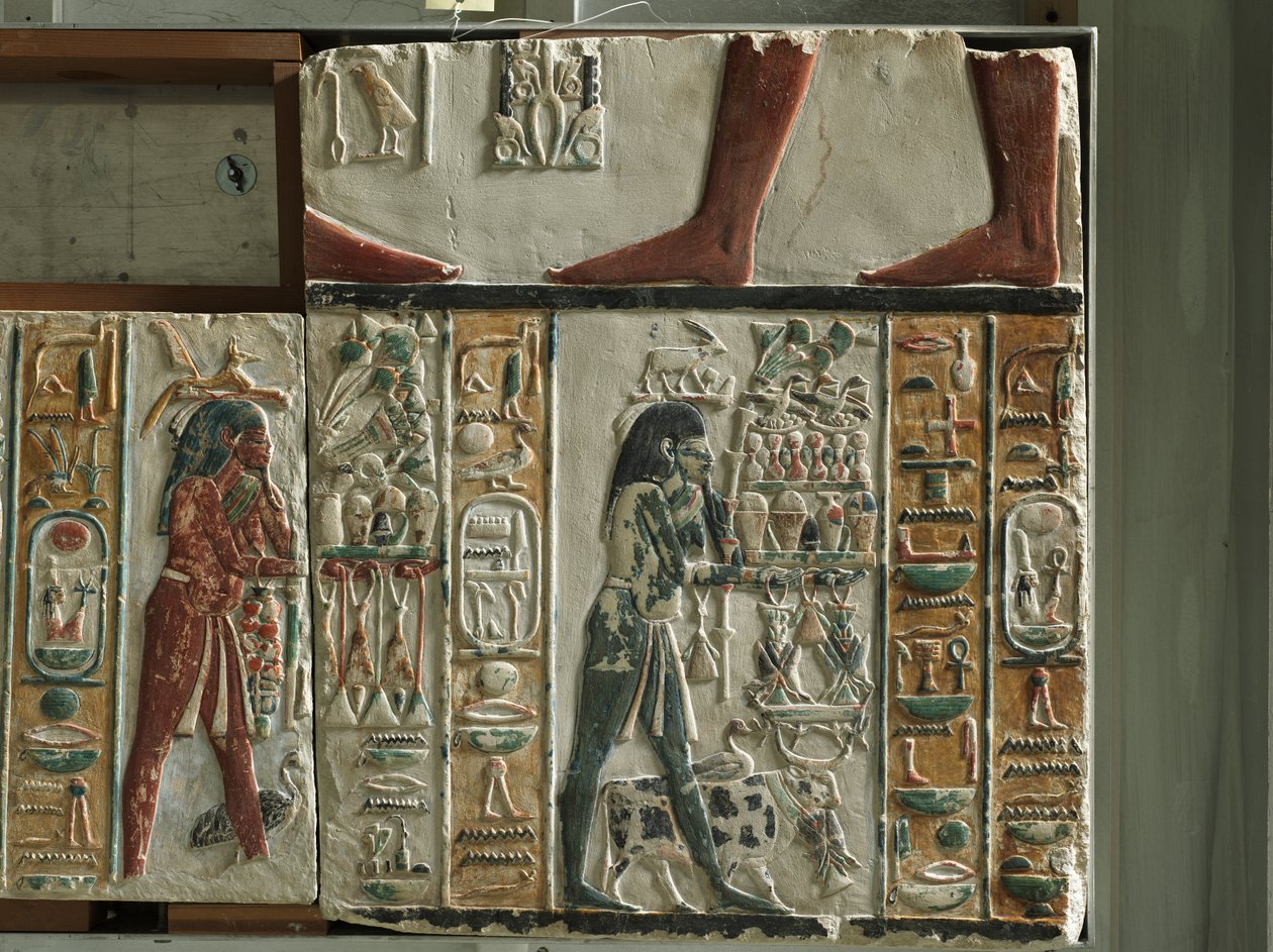Nome Gods Bearing Offers, c.1391-1353 f.Kr av Egyptian 18th Dynasty