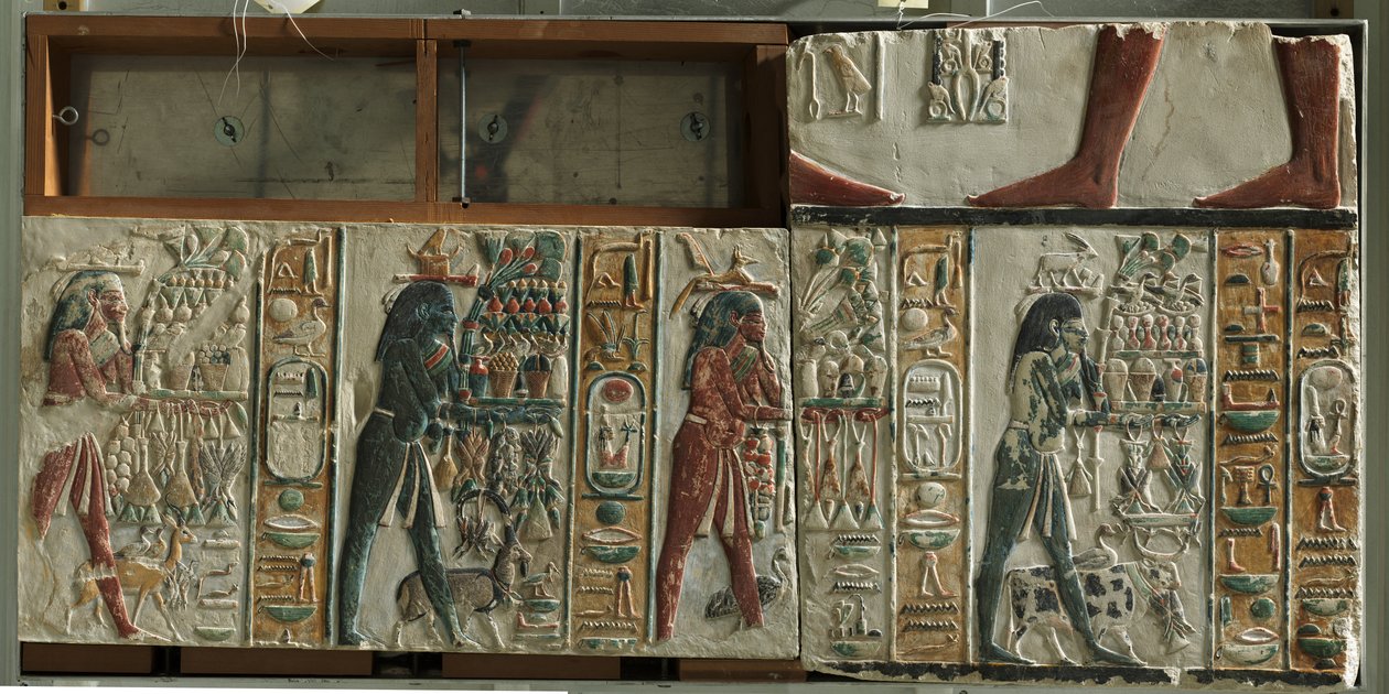 Nome Gods Bearing Offers, c.1391-1353 f.Kr av Egyptian 18th Dynasty