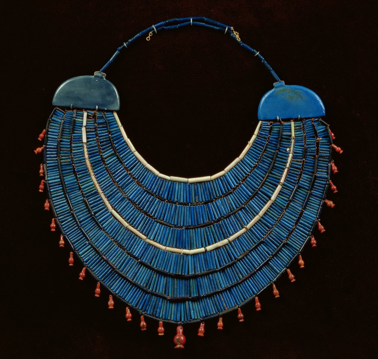 Ousekh halsband, New Kingdom (fajans) av Egyptian 18th Dynasty