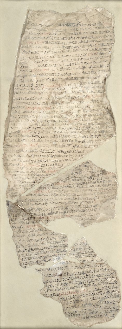 Sinuhe Ostracon, New Kingdom (kalksten) av Egyptian 18th Dynasty