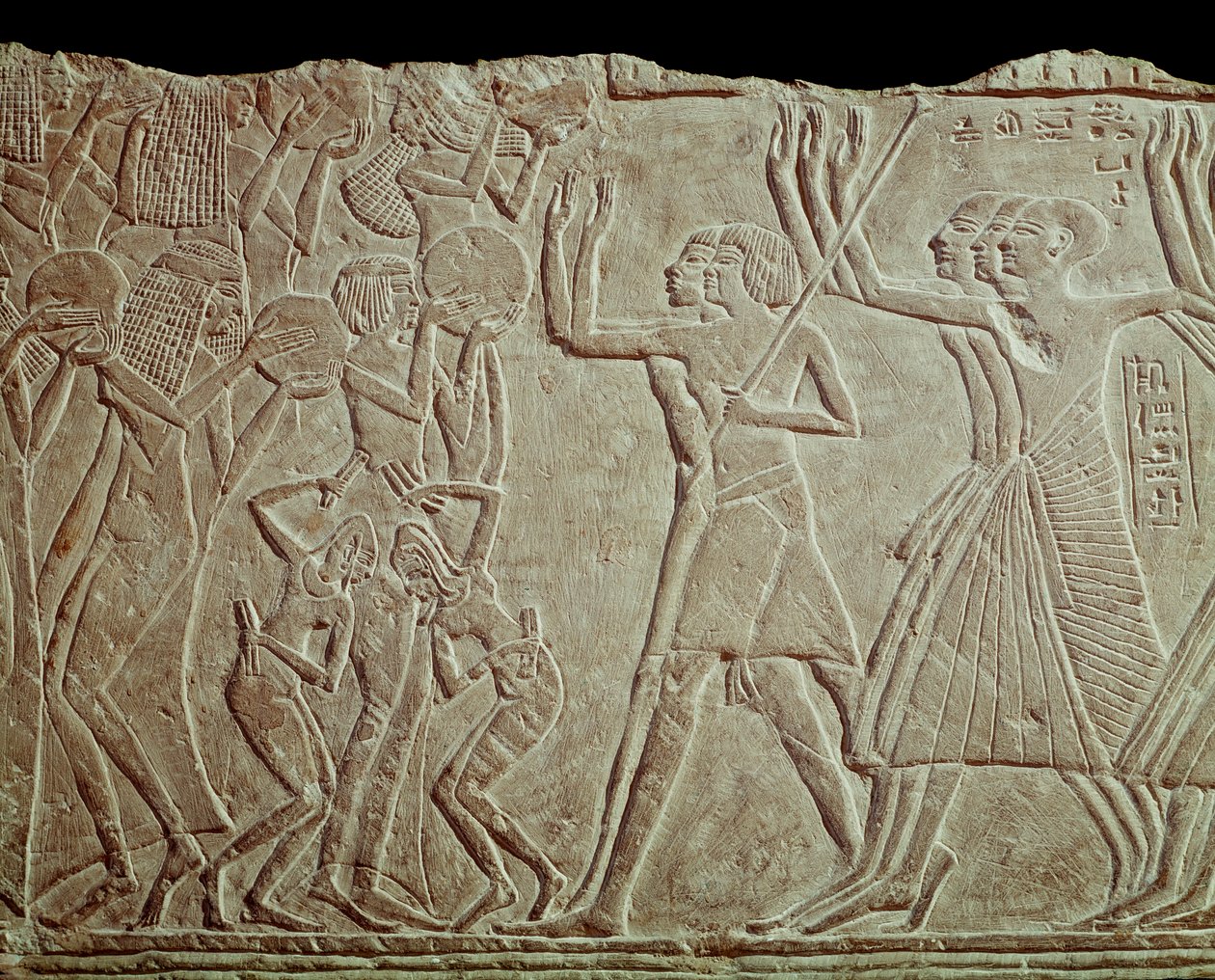 Farväl till den avlidne (låg lättnad av Egyptian 19th Dynasty