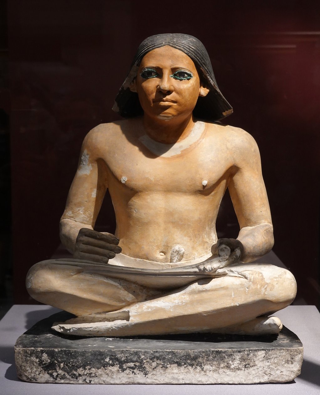 Hukande skrivare, 5:e dynastin (skulptur) av Egyptian 5th Dynasty