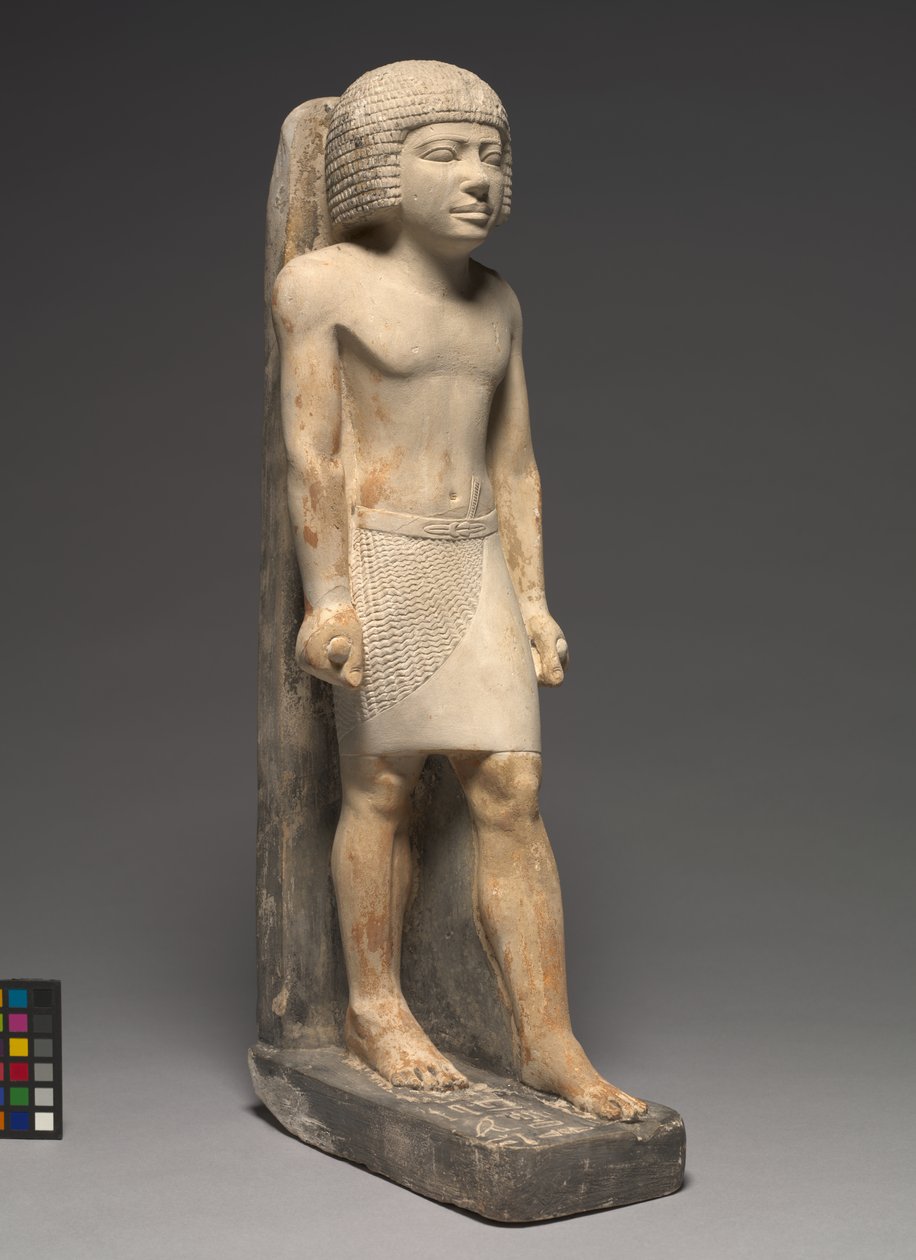 Striding Statue of Minnefer, c.2377-2311 BC av Egyptian 5th Dynasty