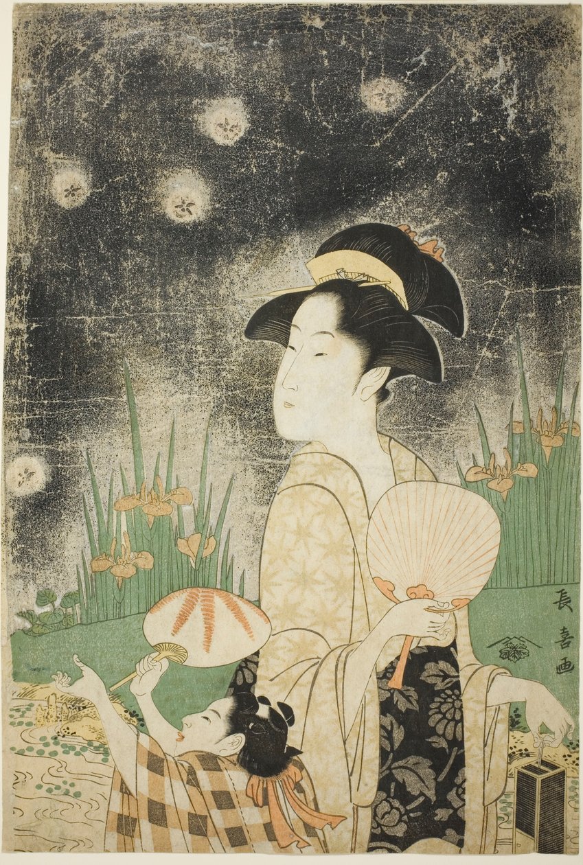 Att fånga eldflugor av Eishōsai Chōki