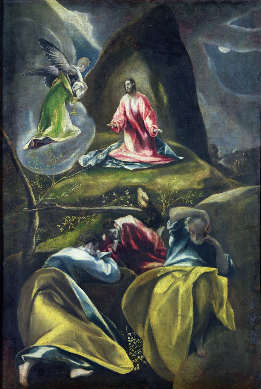 Kristus i Olivträdgården av El Greco