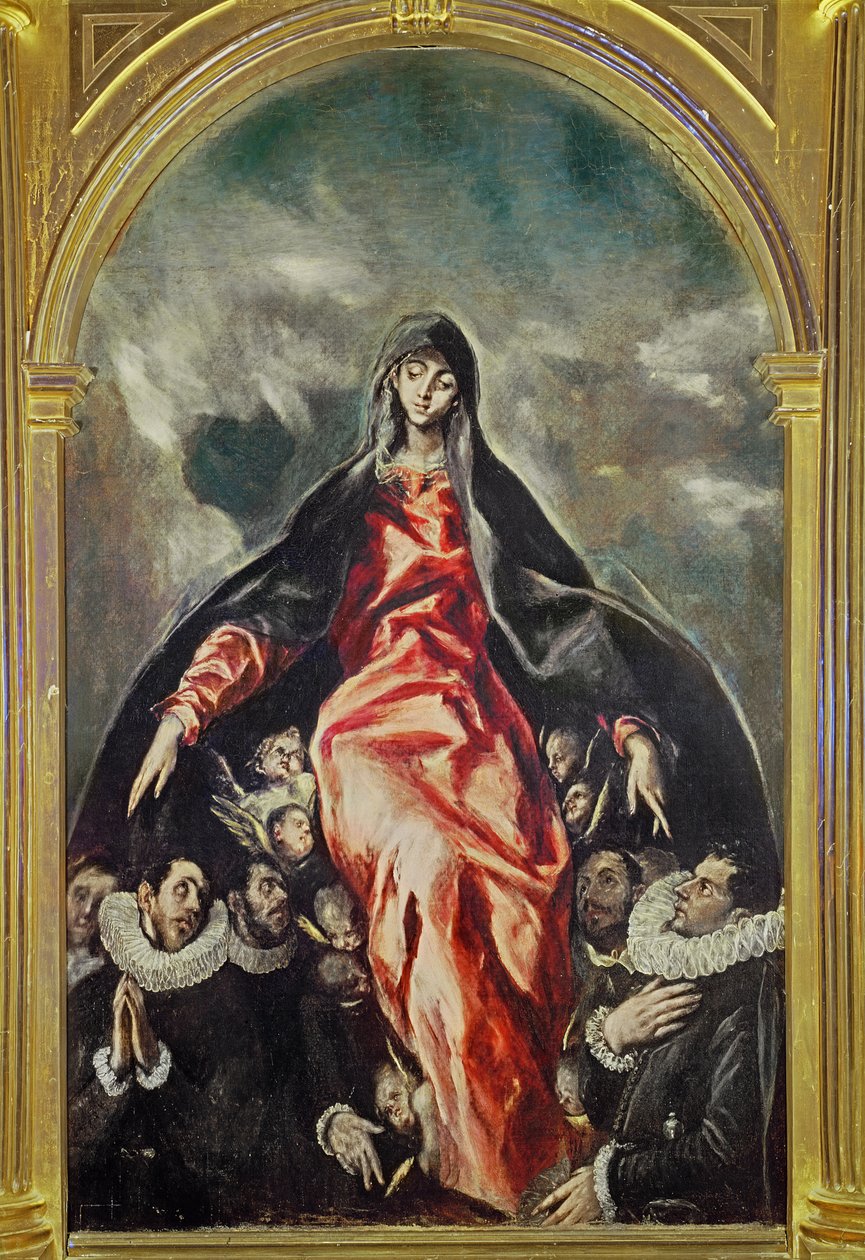 Jungfrun av välgörenhet, 1603-05 av El Greco