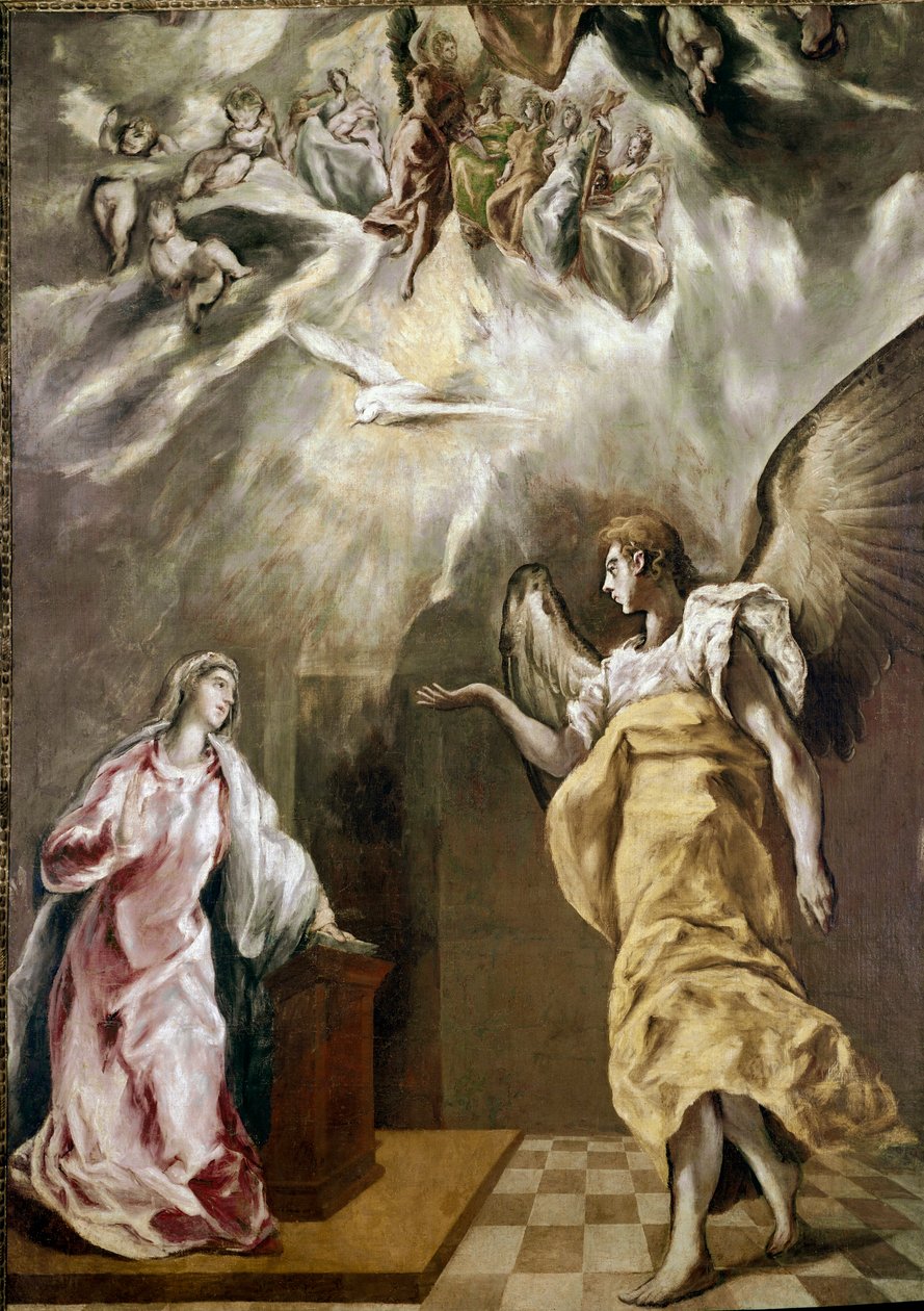 Annunciation - Annunciationen av El Greco