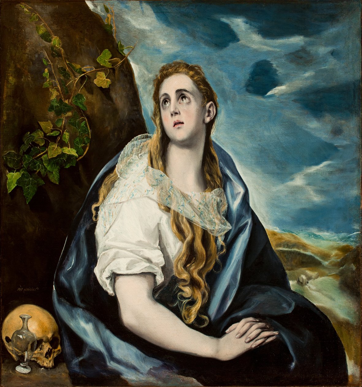 Den ångerfulla Magdalena, ca 1577 av El Greco