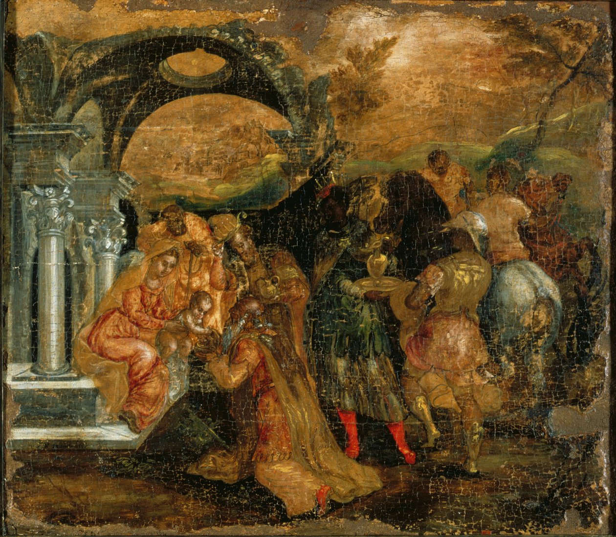 Tillbedjan av de tre vise männen av El Greco