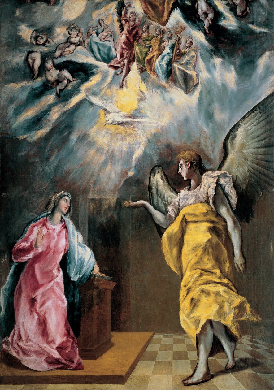 Bebådelse av El Greco
