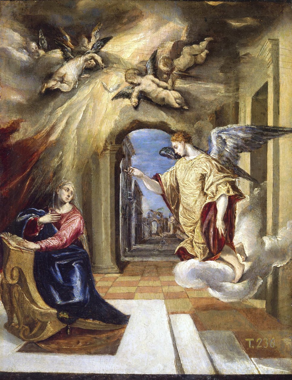 Bebådelse av El Greco