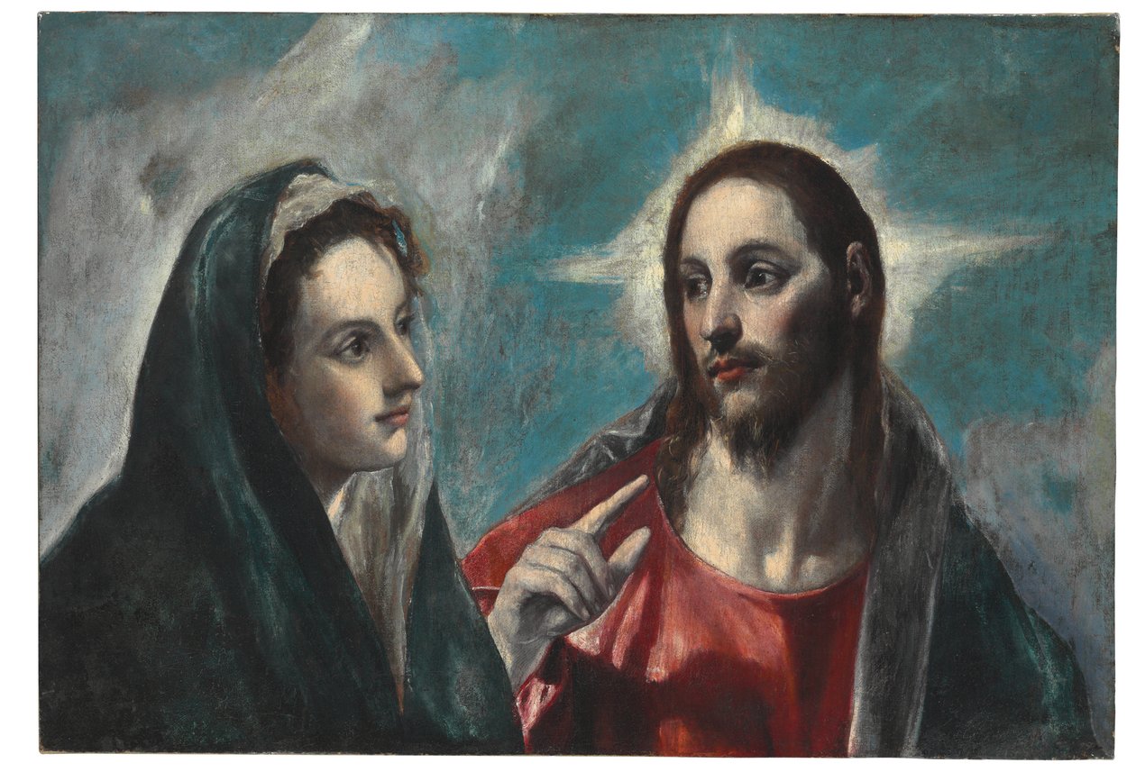 Kristus tar avsked från sin moder av El Greco