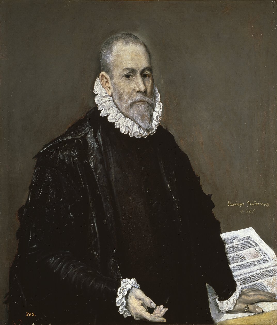 Porträtt av en läkare, 1582-1585 av El Greco