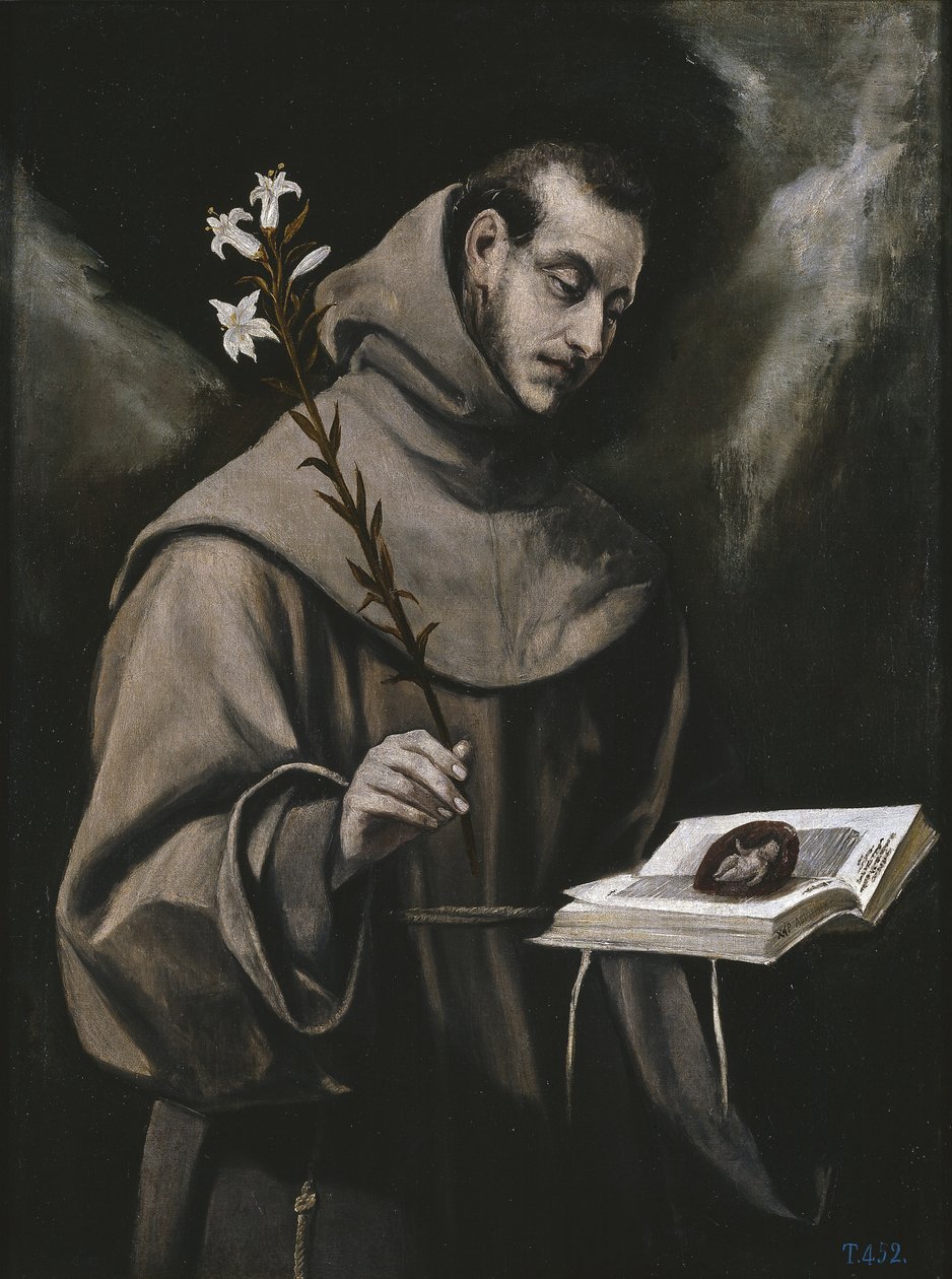 Sankt Antonius av Padua, ca. 1580 av El Greco