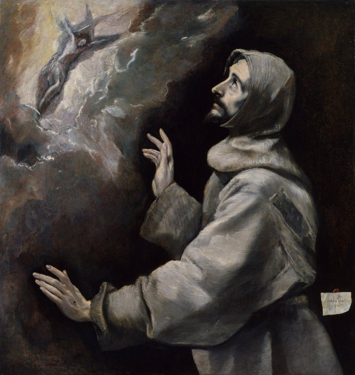Sankt Franciskus tar emot stigmata av El Greco