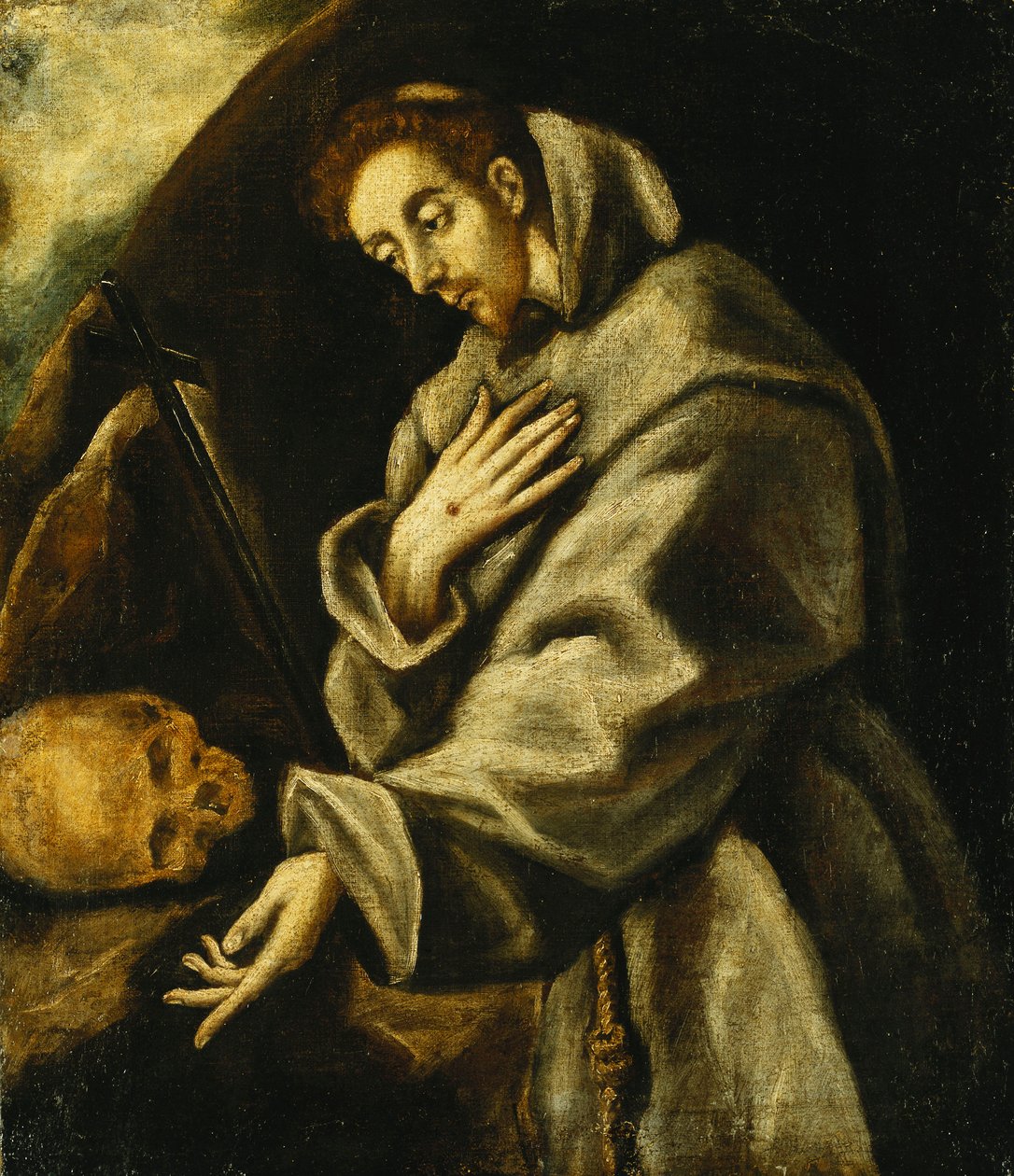 Saint Francis i meditation, av El Greco
