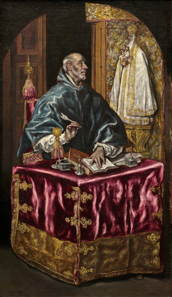 Saint Ildefonso, ca. 16031614. av El Greco