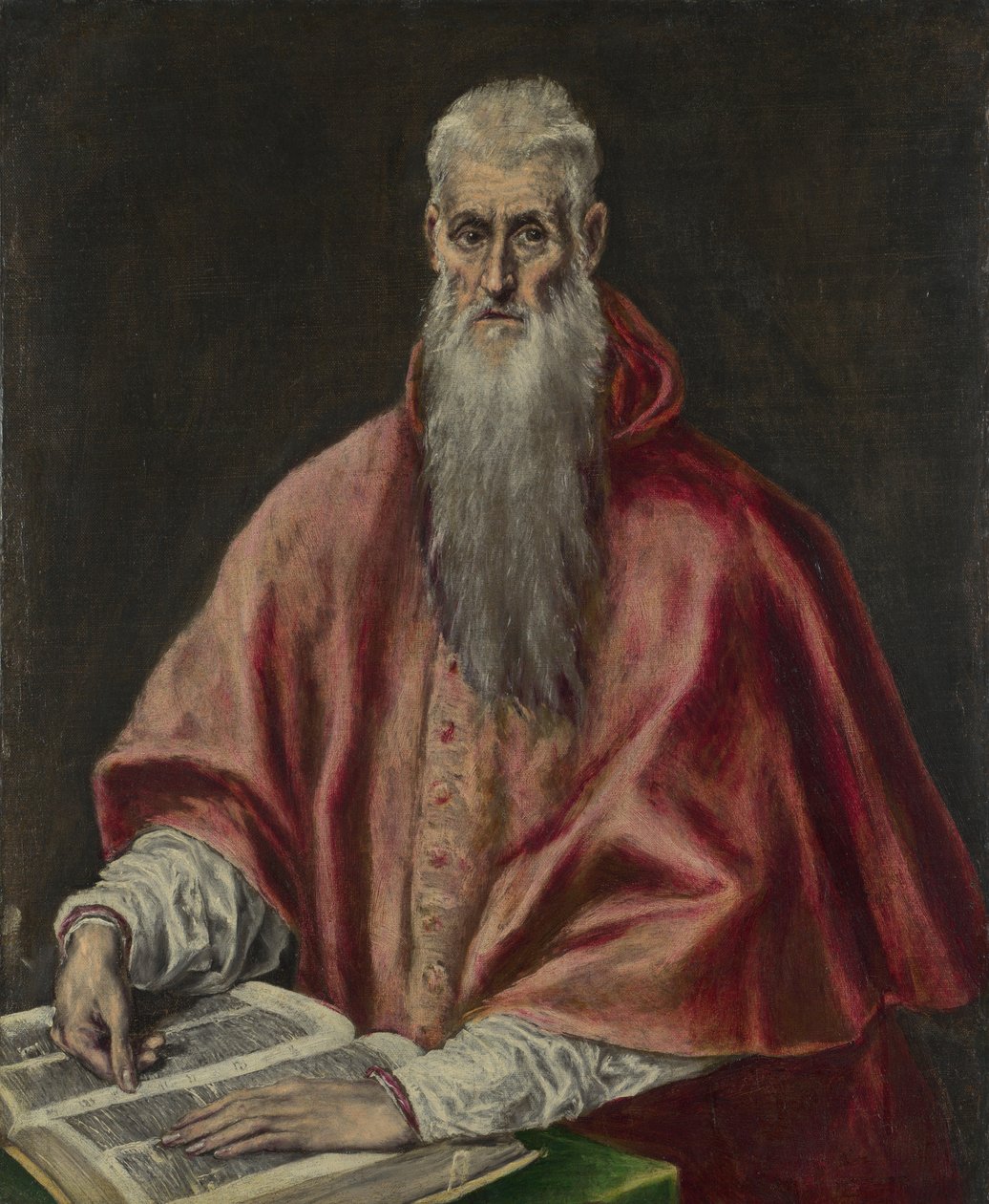 Saint Hieronymus som kardinal, 15901600 av El Greco