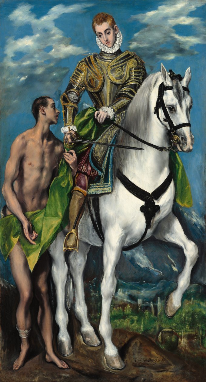Sankt Martin och tiggaren, 15971599. av El Greco