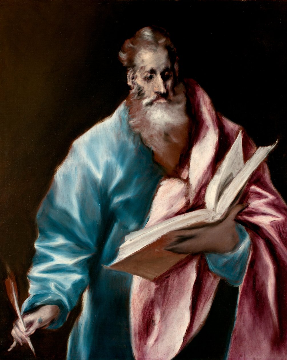 Spanska: San Mateo Apóstol Aposteln Sankt Matteus av El Greco