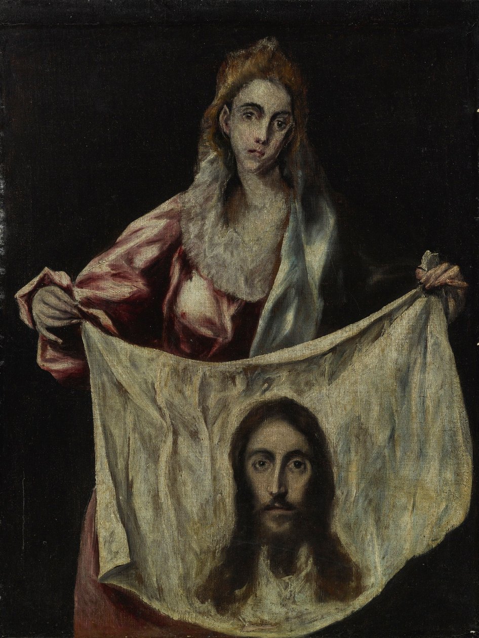St Veronica håller i slöjan av El Greco