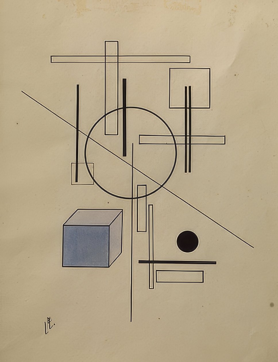 Sammansättning. 1920 av Eliezer Markowich Lissitzky