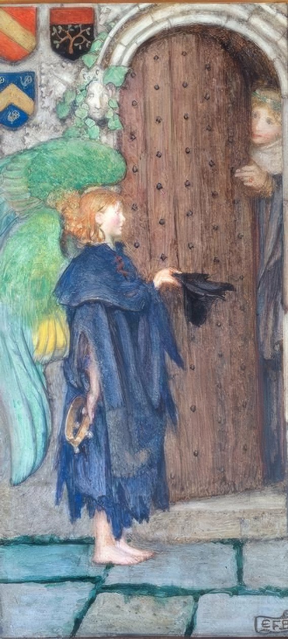Ängel vid dörren av Eleanor Fortescue Brickdale