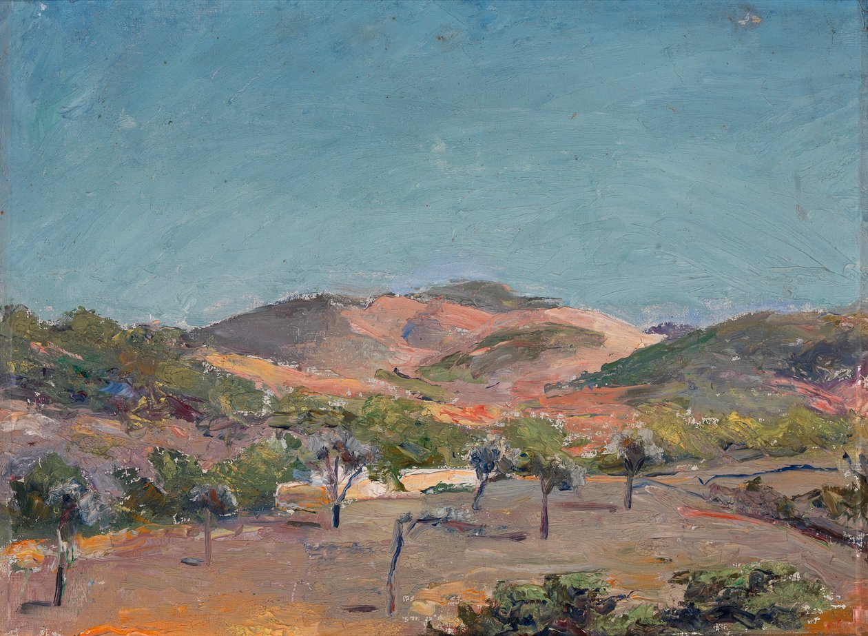 Hill with Trees, n.d. av Eleanor Harris