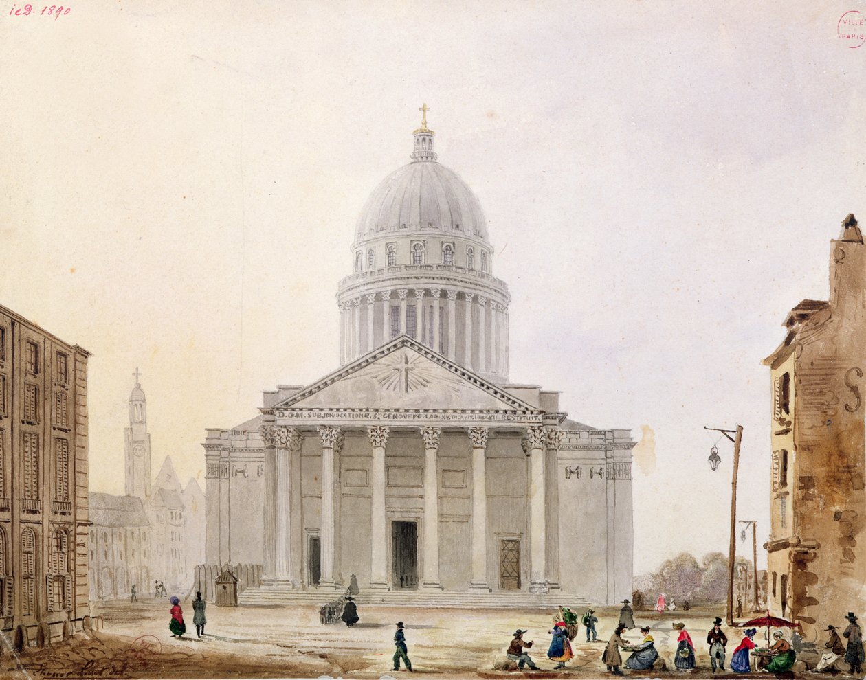 Pantheon, ca 1820 av Eleonore Linet