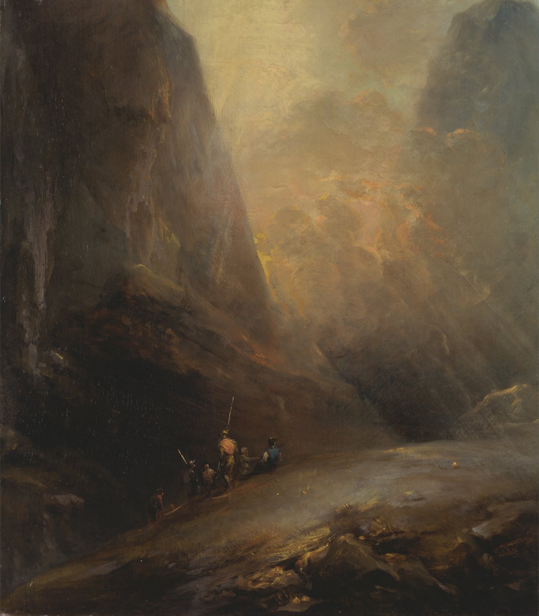 Bergslandskap med Banditti av Elias Martin