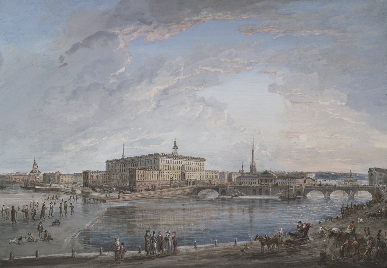 Utsikt över Stockholm av Elias Martin
