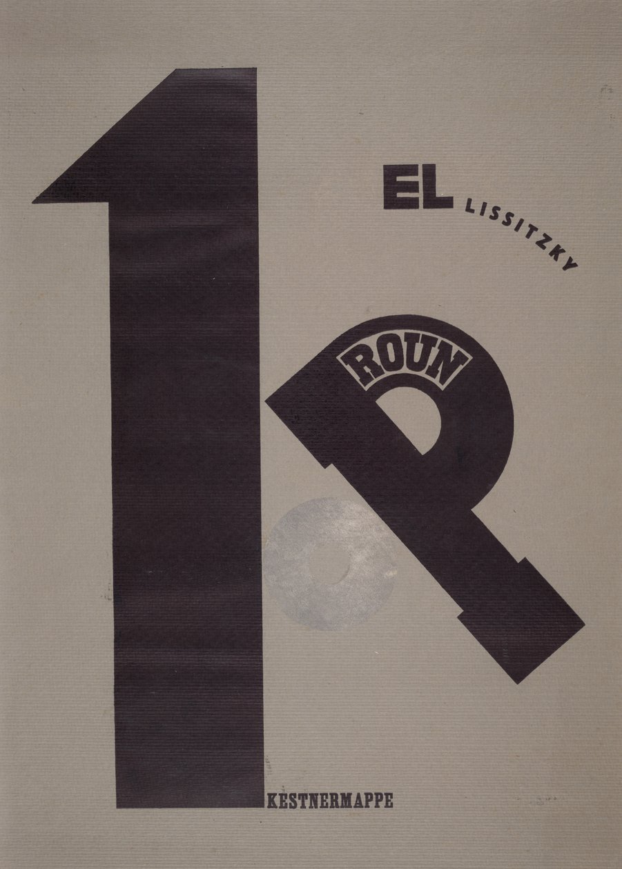 Omslag av Eliezer Markowich Lissitzky