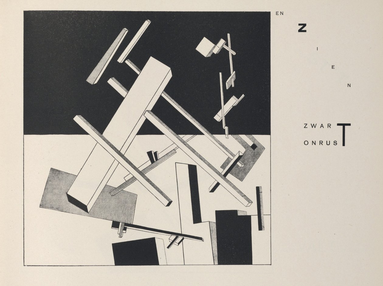 Om två kvadrater, 1922. av Eliezer Markowich Lissitzky