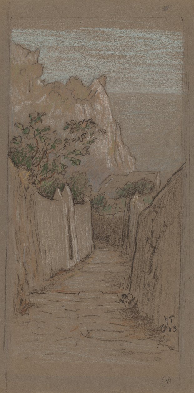 Capri, 1913. av Elihu Vedder