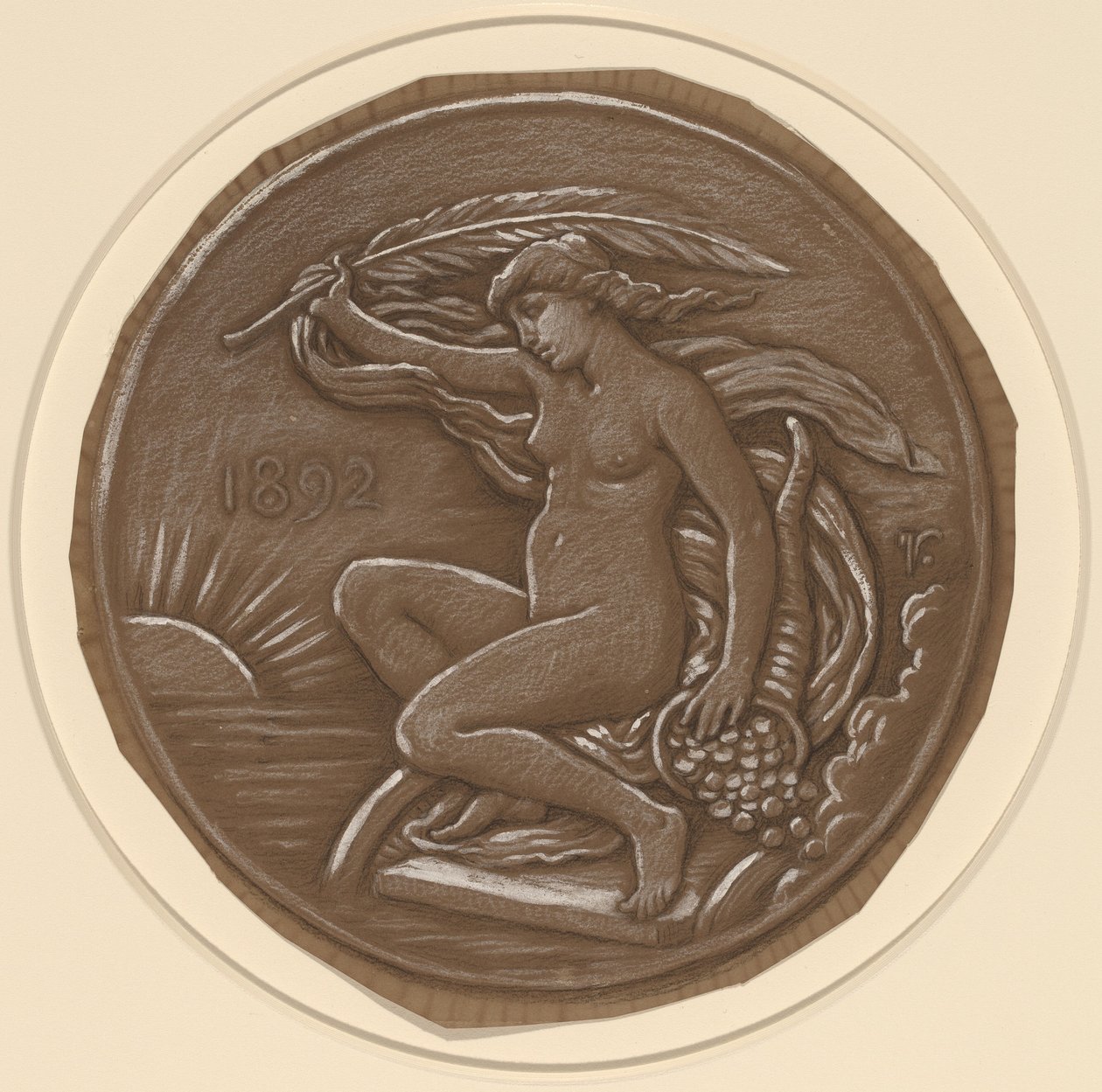 Ritning för Star of Fortune av Elihu Vedder