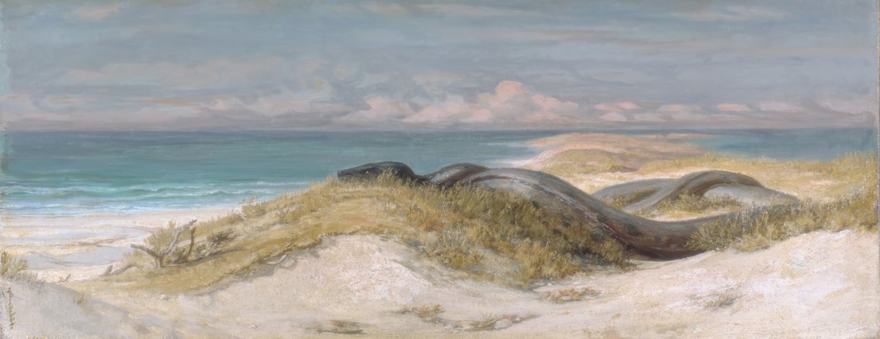 Sjöormens grotta av Elihu Vedder