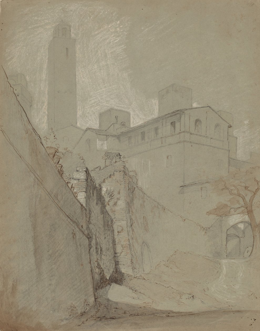 Orvieto, c. 1890. av Elihu Vedder