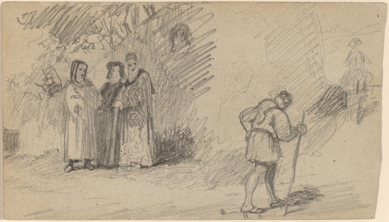 Sonen och åsnan, ca. 1859. av Elihu Vedder