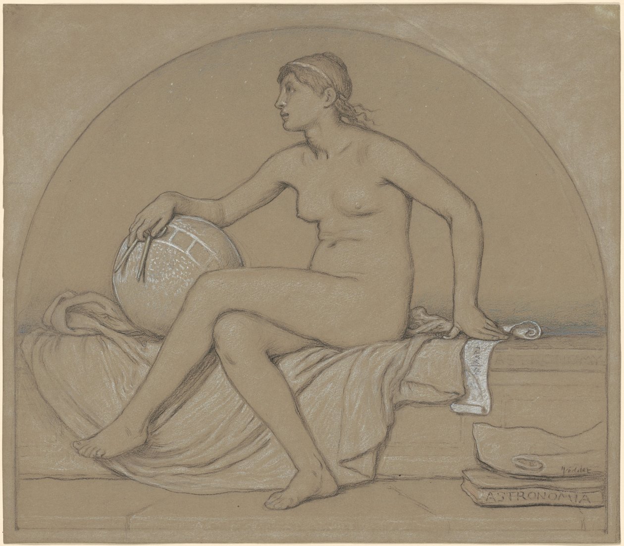 Studera för "Astronomy" av Elihu Vedder