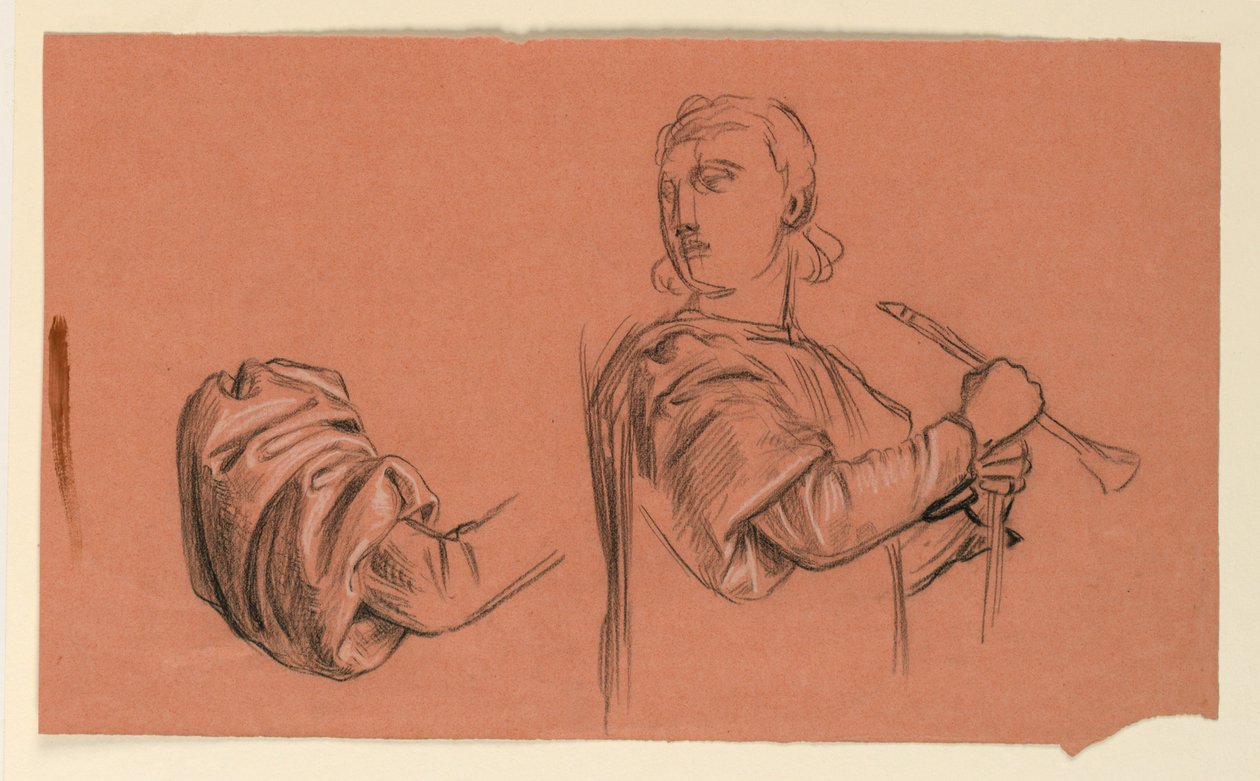 Studie för "Bröllopsprocessen" av Elihu Vedder