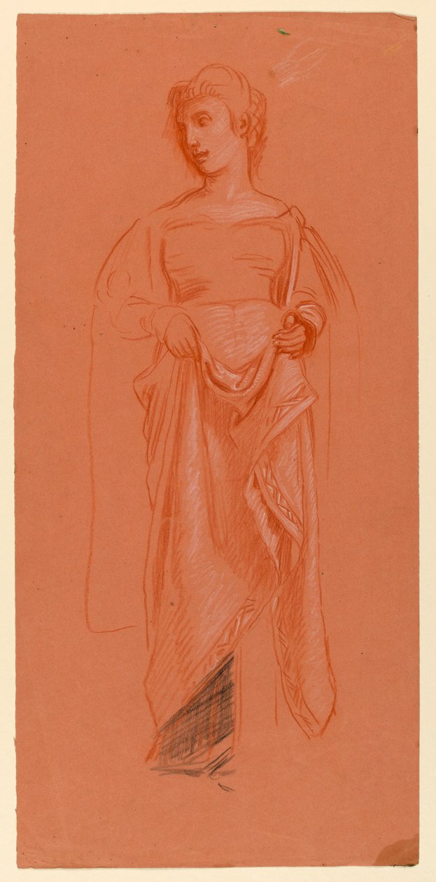 Studie för "Bröllopsprocessen" av Elihu Vedder