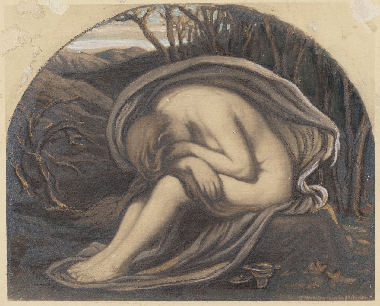 Magdalena, ca. 1884. av Elihu Vedder