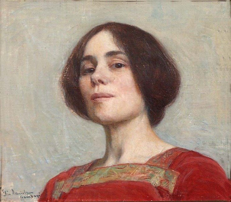 Self-portrait, 1903   av Elin Danielson Gambogi