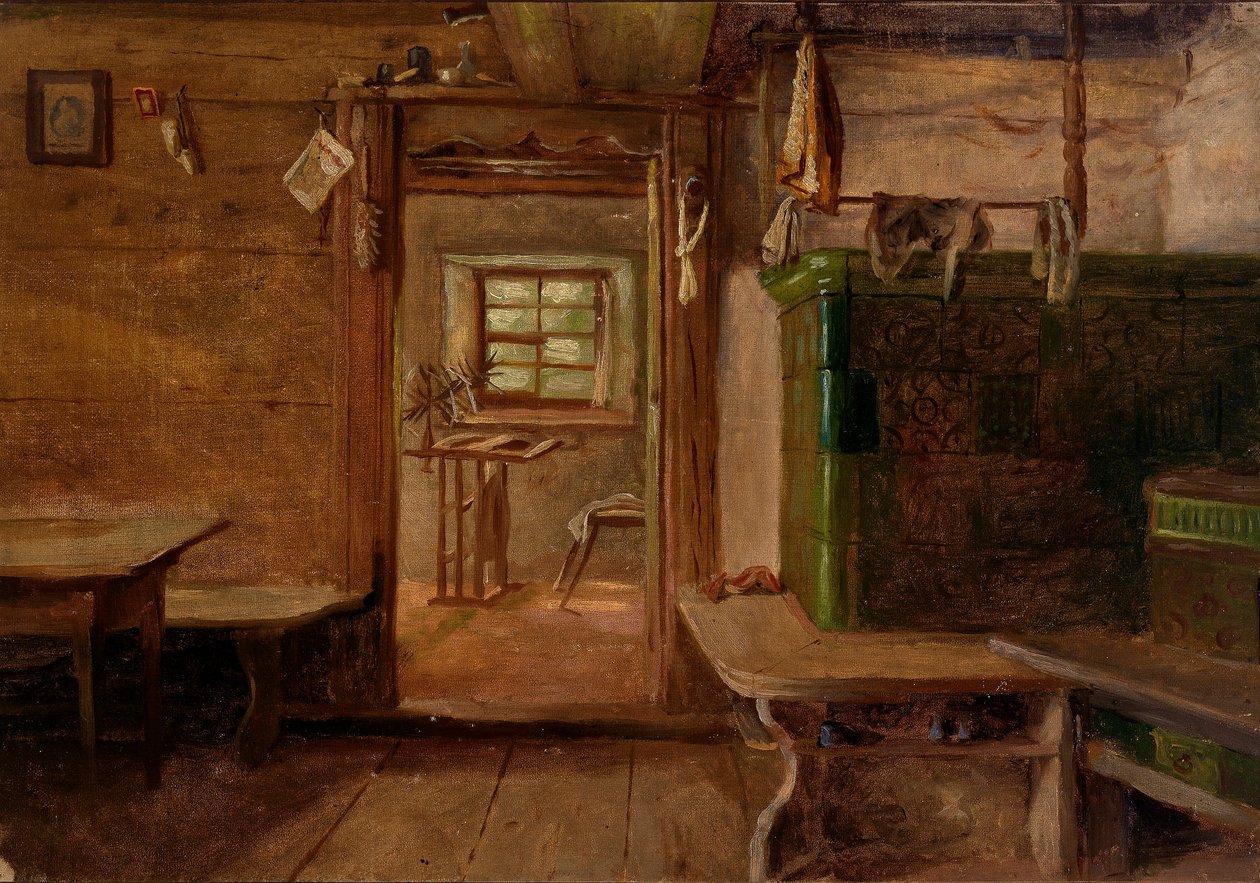 Interiör av ett hus av Eliphalet Fraser Andrews