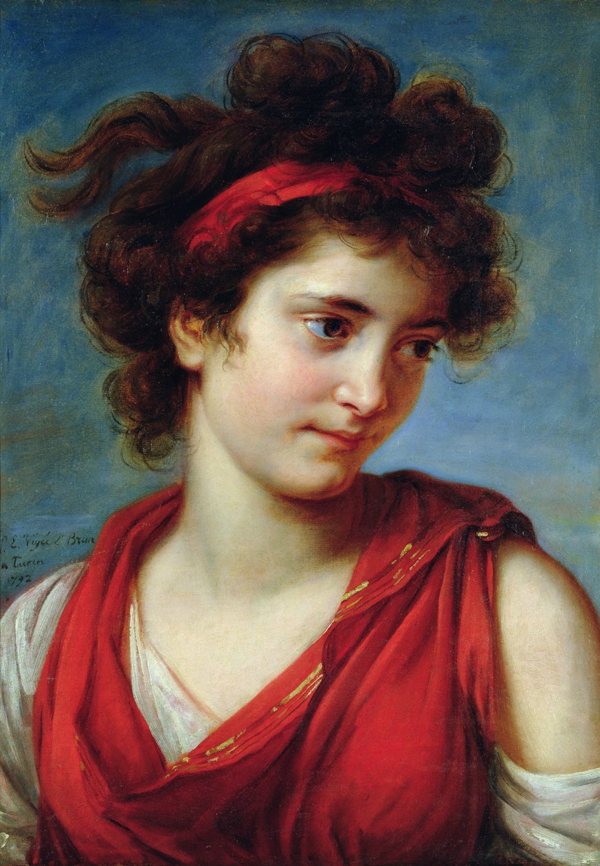 Porträtt av Maguerite Cardinal, 1792 av Elisabeth Louise Vigee Lebrun