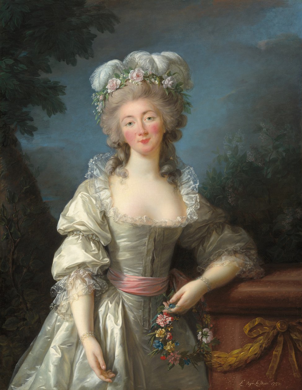 Porträtt av Madame du Barry av Elisabeth Louise Vigee Lebrun