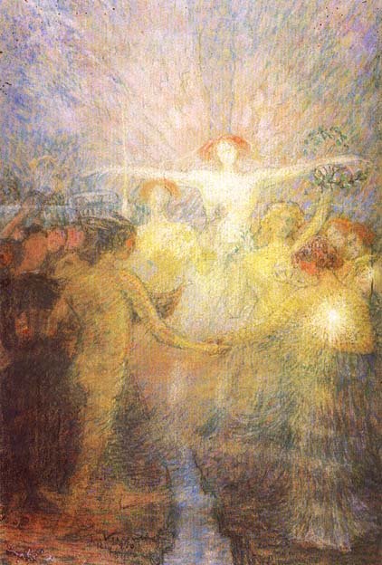 Instruction Human Solidarity - Study for the panel of the National Library of Brazil av Eliseu Visconti